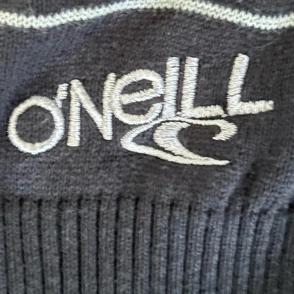 O'Neill Men's Black and White Crewneck sweater 100% cotton super soft size L - Picture 5 of 10